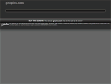 Tablet Screenshot of geopics.com